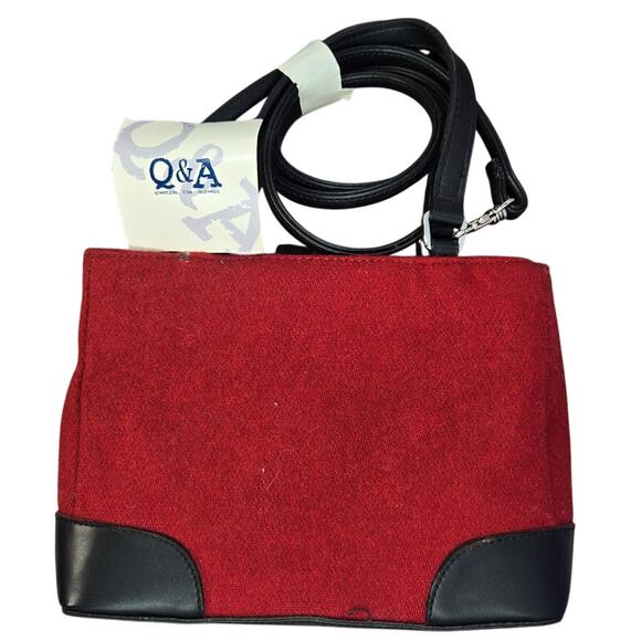 Vintage NWT Q&A Retro Red/Black Small Slingbag/Handbag - Picture 1 of 10